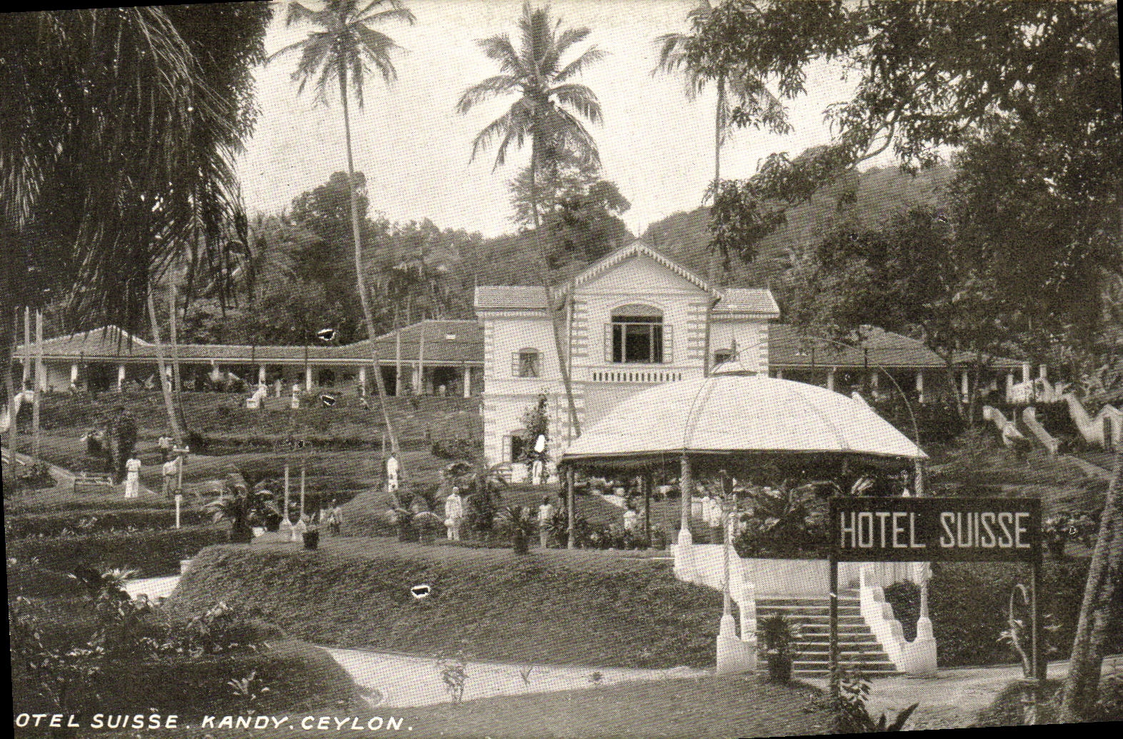Hôtel Suisse — Kandy, Ceylon — éditeur non identifié