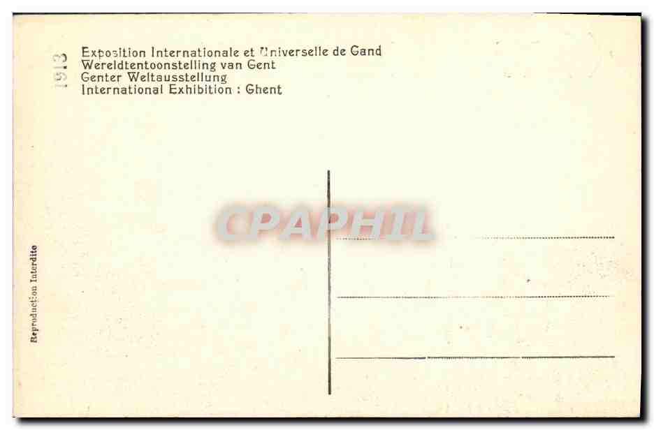 CPA Gand Pavillon et caravelle du Nitrate du chili  — Rückseite