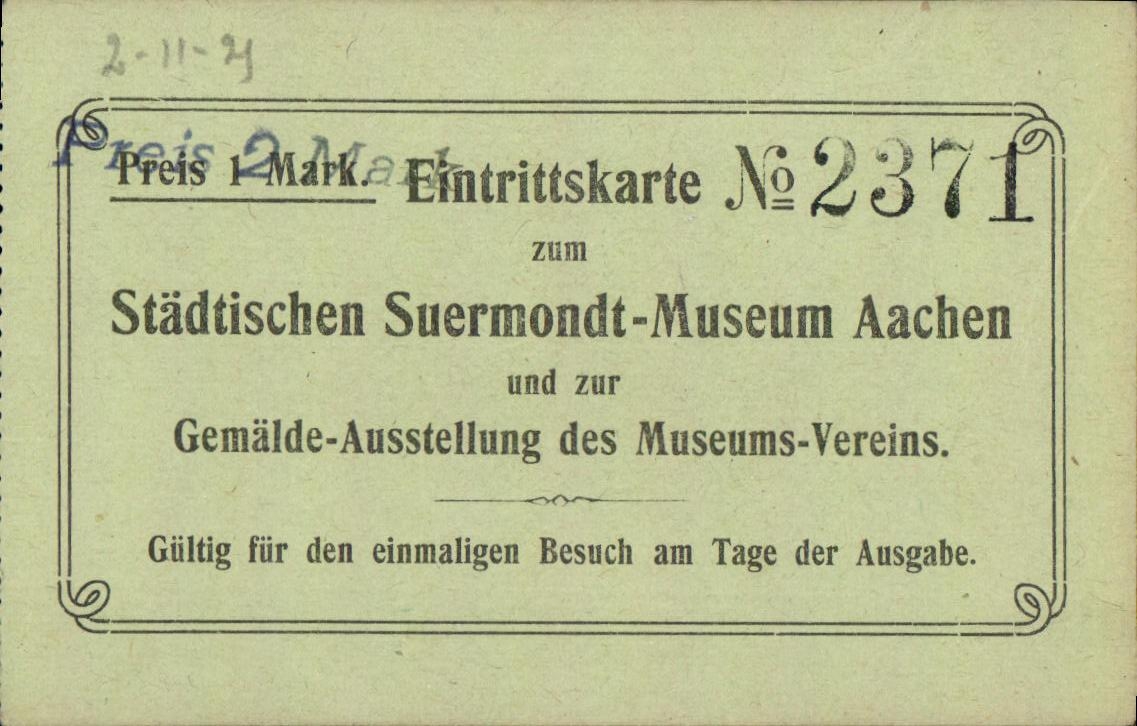 Ticket Suermondt Museum Aachen 