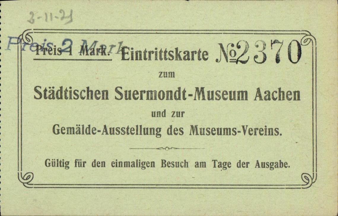 Ticket Suermondt Museum Aachen 
