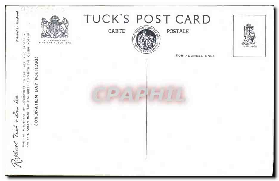 Cathédrale de Notre-Dame — Cérémonie de couronnement — Tuck's Postcard — Reverso