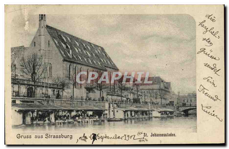 CPA Gruss aus Strassburg St Johannesstaden 