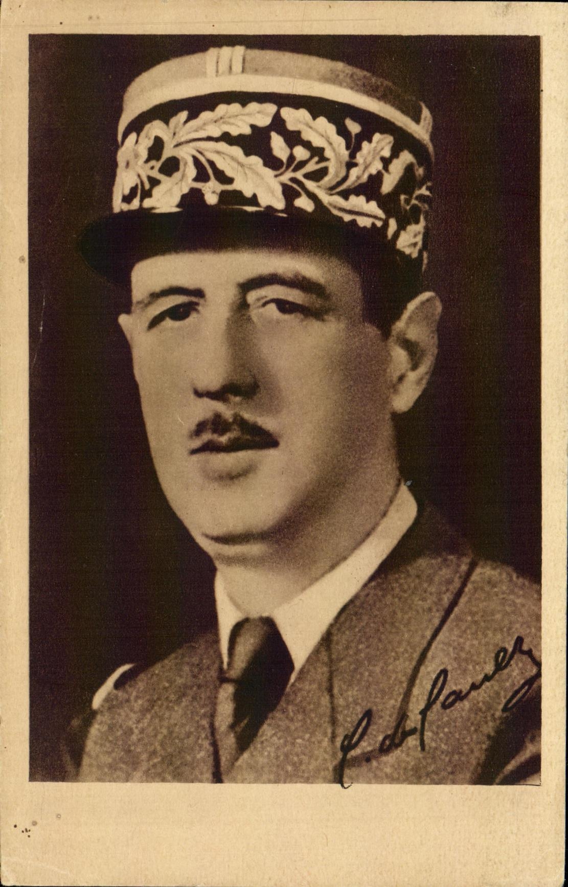 CPM Militaria 2eme guerre mondiale General de Gaulle