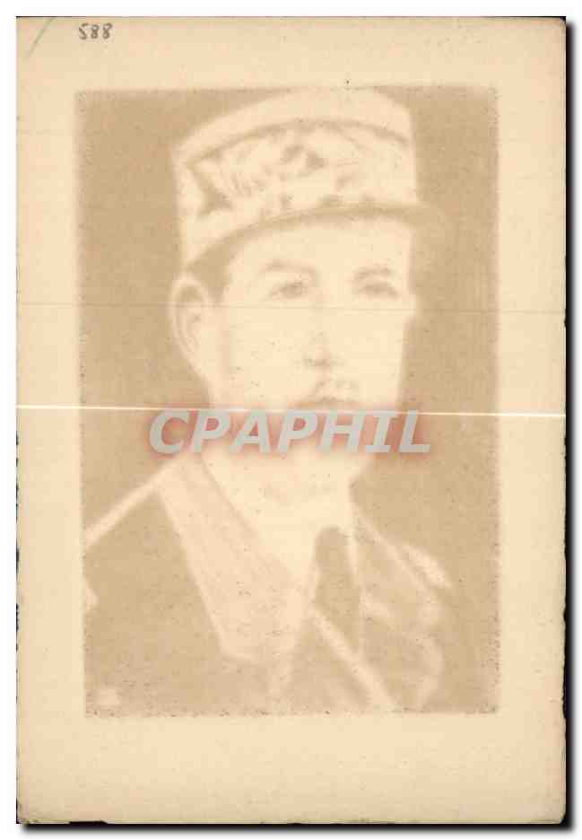 Gravure General de Gaulle 1945 Militaria 2eme guerre mondiale  — Verso