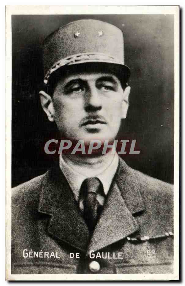 CPM Militaria 2eme guerre mondiale General de Gaulle