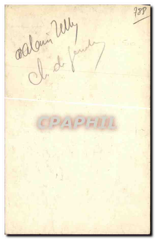 CPM Militaria 2eme guerre mondiale DEDICACEE Charles de gaulle pour mr Alain Relly — Verso