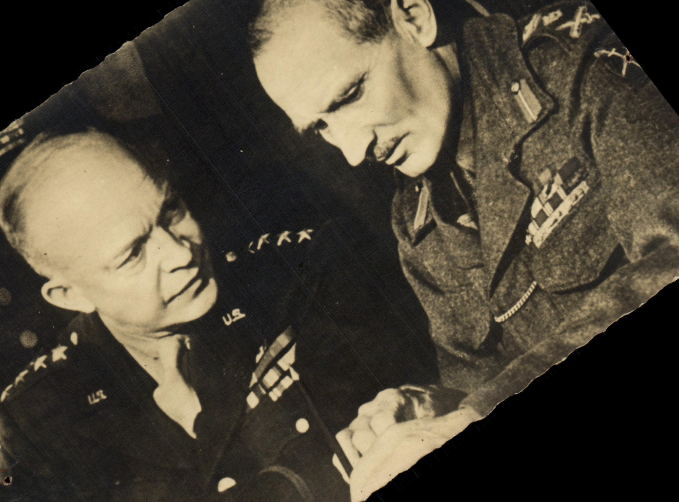 CPM Militaria 2eme guerre mondiale Marechal Montgomery et le General Eisenhower 