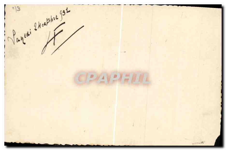 Photo Militaria Cavalerie 1931 — Verso