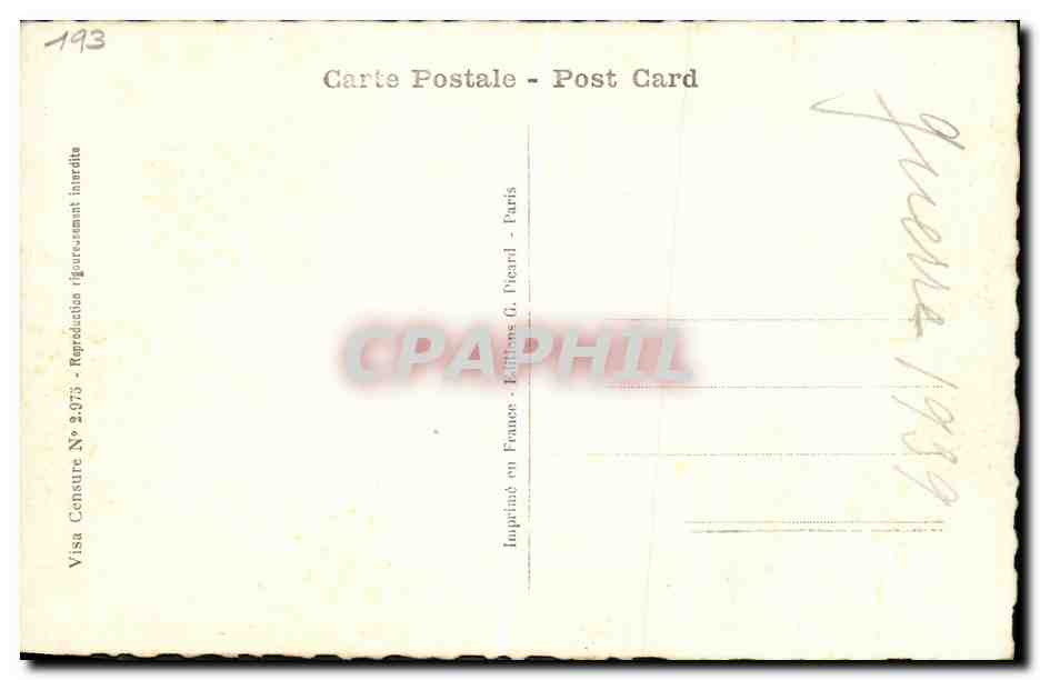 CPM Militaria 2eme guerre mondiale General Georges — Rückseite