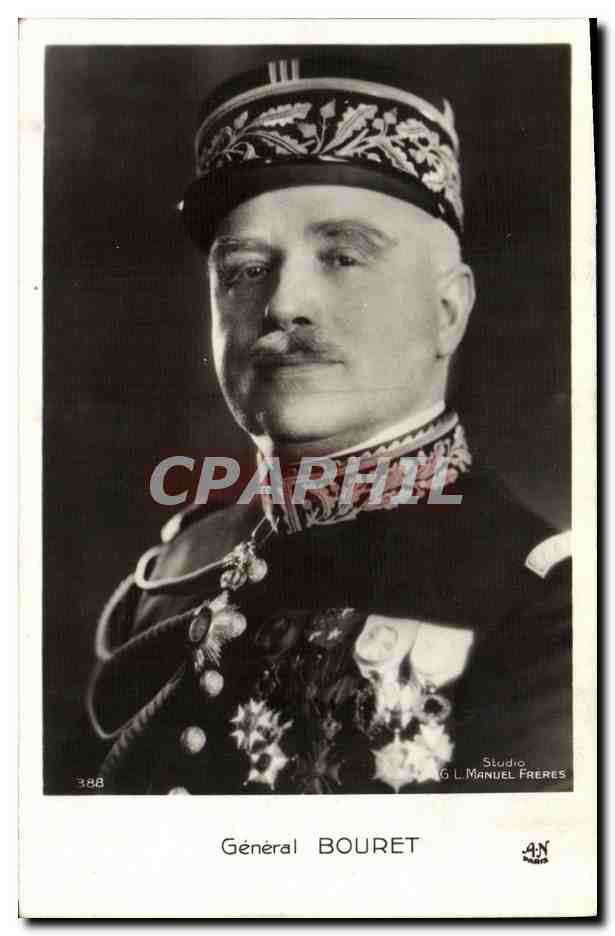 CPA General Bouret Militaria 