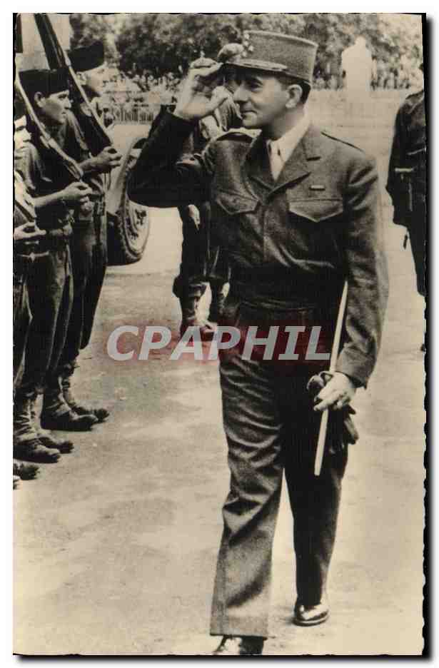 CPA General Delattre de Tassigny Militaria