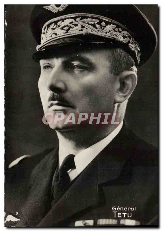 CPA General Tetu Militaria