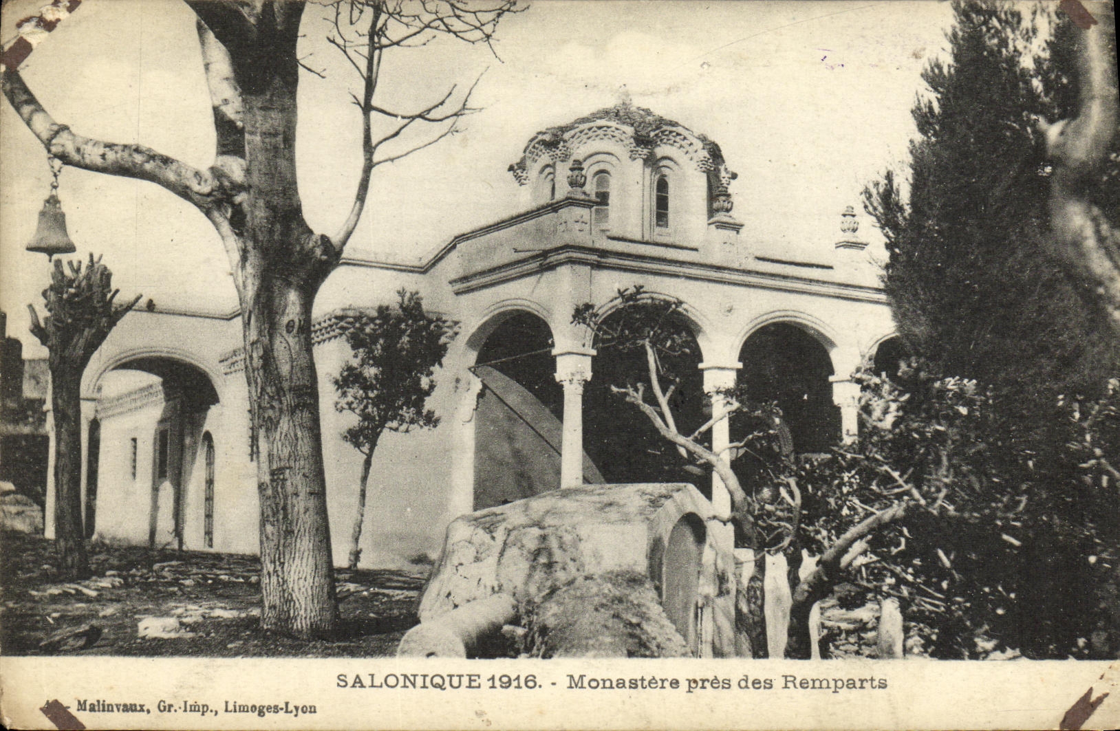 CPA Grece Salonique Monastere pres des remparts 