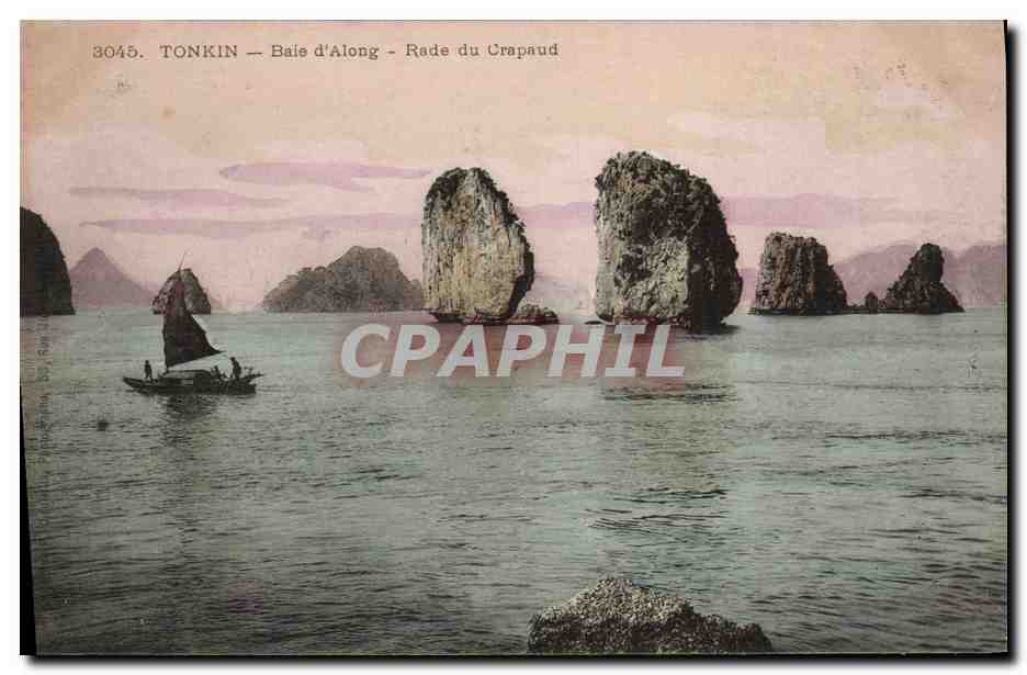 CPA Indochine Tonkin Baie d'along Rade du crapaud 