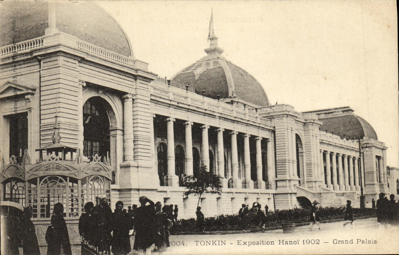 Exposition Hanoï 1902 — Grand Palais — Tonkin — Photographie de la Caisse de Crédit