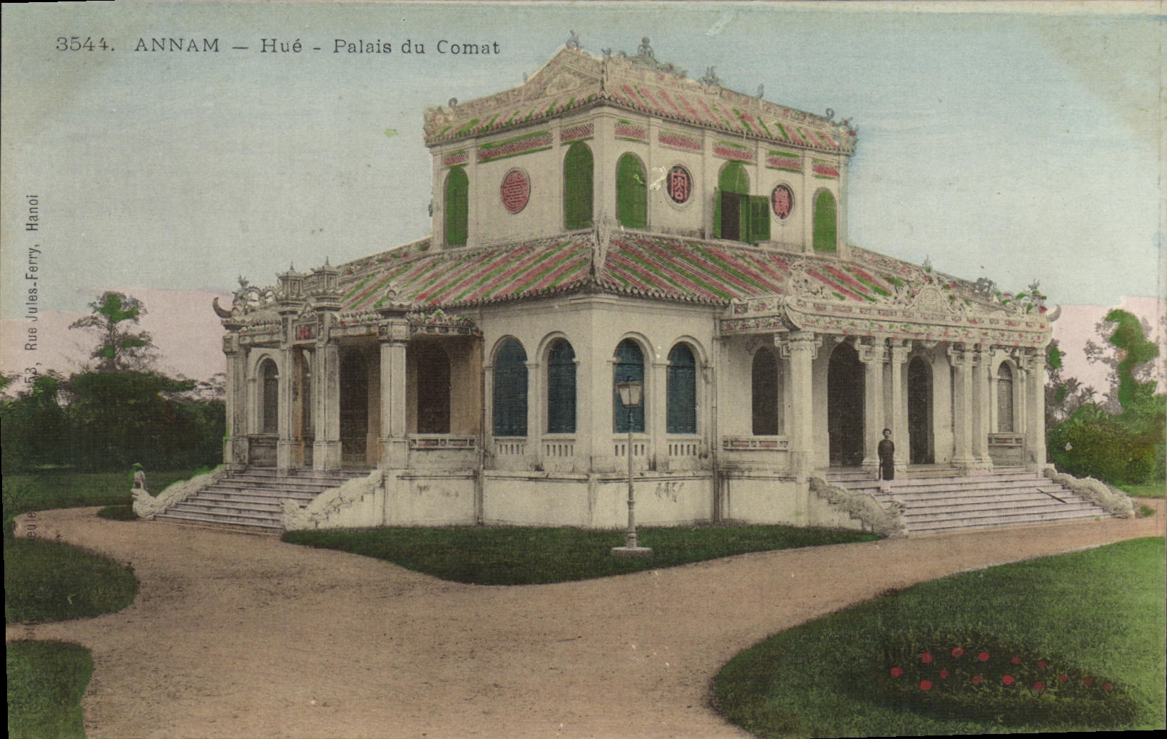 CPA Indochine Annam Hue Palais du Comat