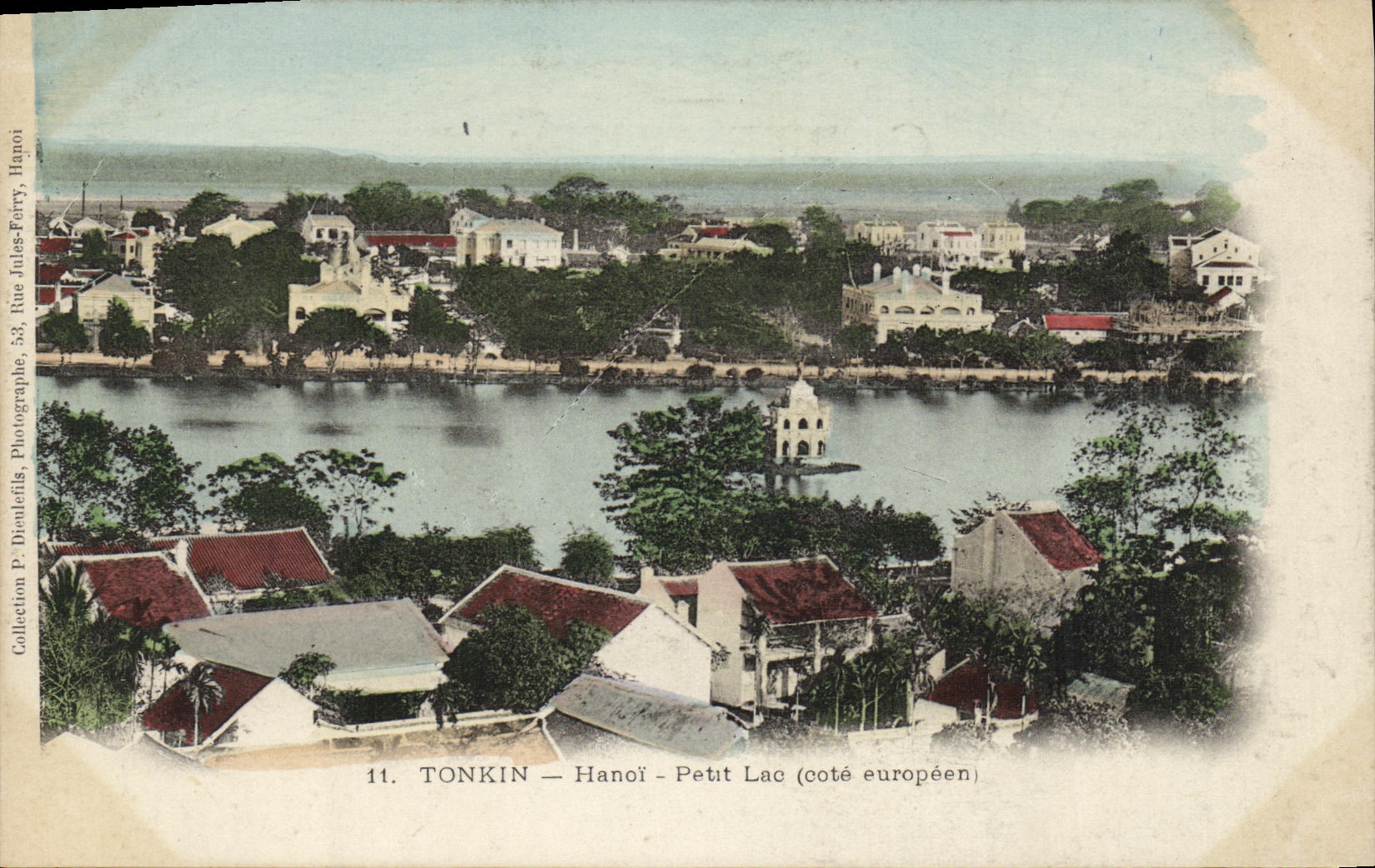 Tonkin — Hanoï — Petit Lac (côté européen) — Photographie P. Disaularis, Hanoï