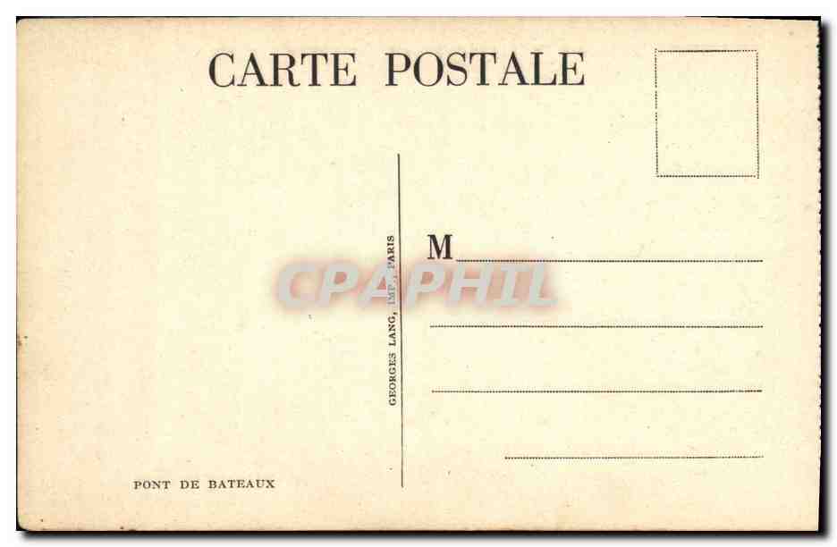 CPA Militaria Pont de bateaux  — Rückseite