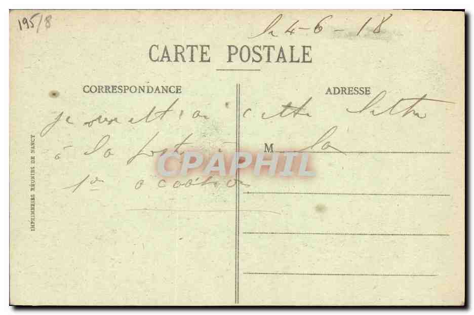 Un Quatre-Mâts — navire à voiles — C. A. B. — Verso