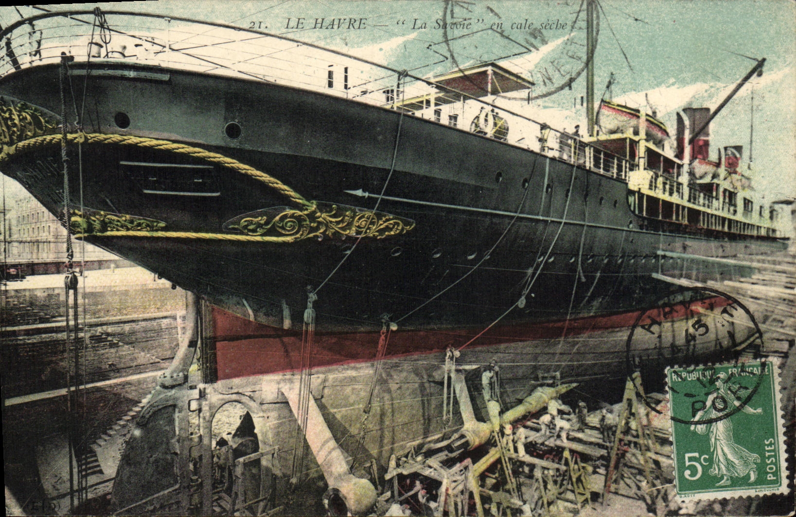 Le Havre — "La Savoie" en cale sèche — éditeur inconnu, n°21