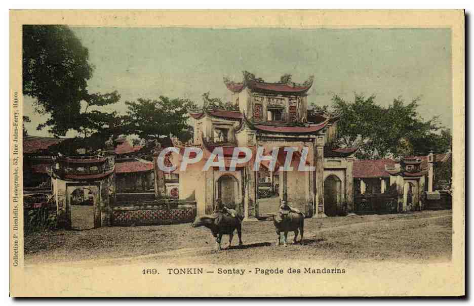Tonkin — Sontay — Pagode des Mandarins — Photographie P. Dienuffils, Hanoï
