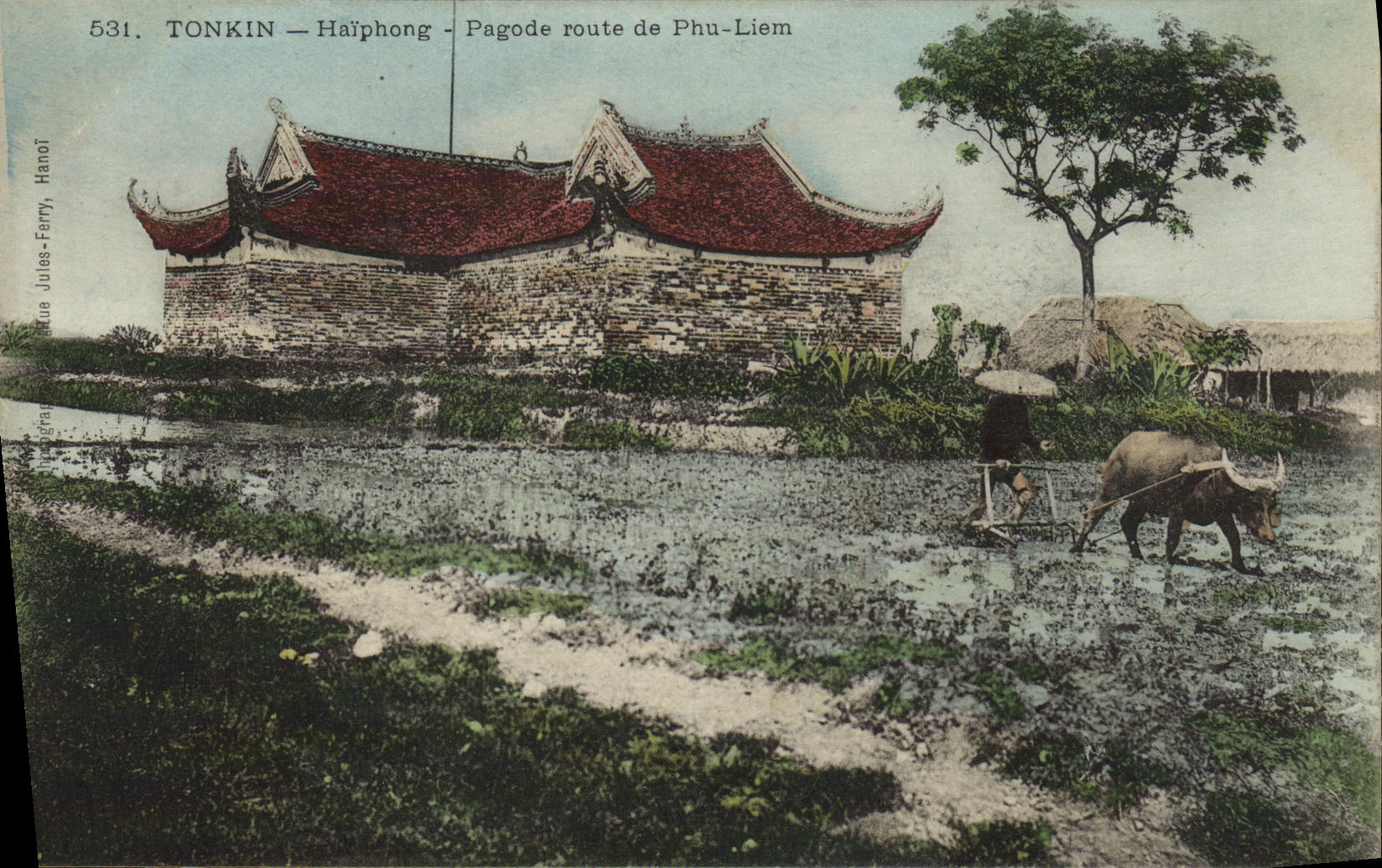 Tonkin — Hâiphoong — Pagode route de Phu-Liem — Jules-Ferry, n°531