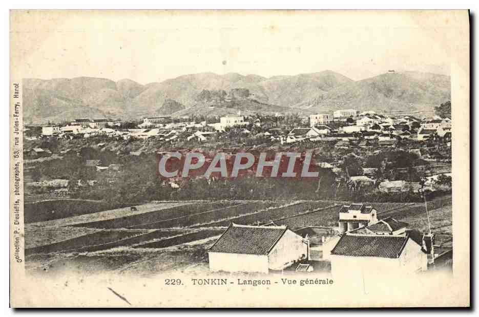 Langson — Vue générale — P. Diuallia, photographie, 53, rue Jules Ferry, Hanoï
