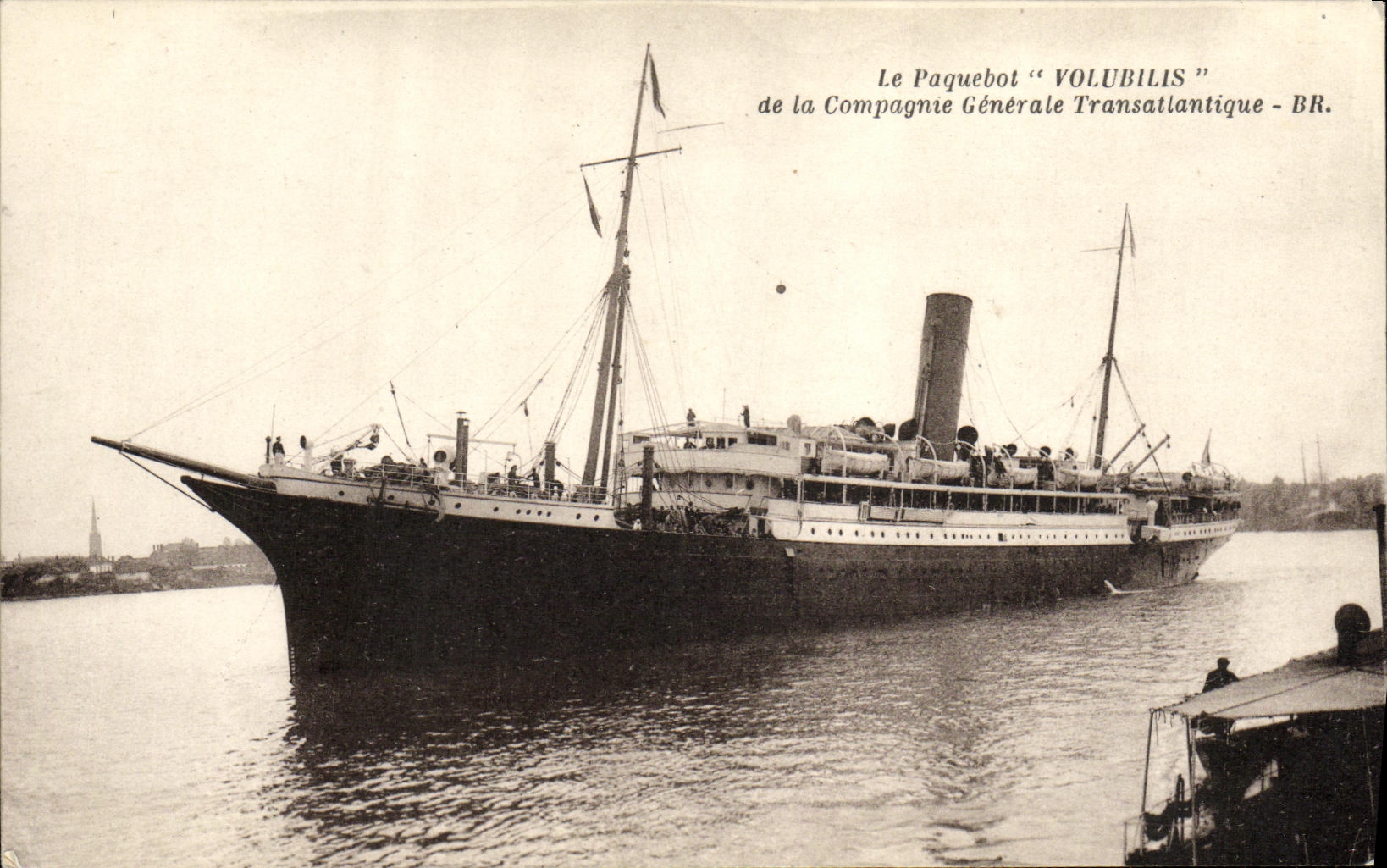 La nave da crociera "Volubilis" — Compagnie Générale Transatlantique - BR.
