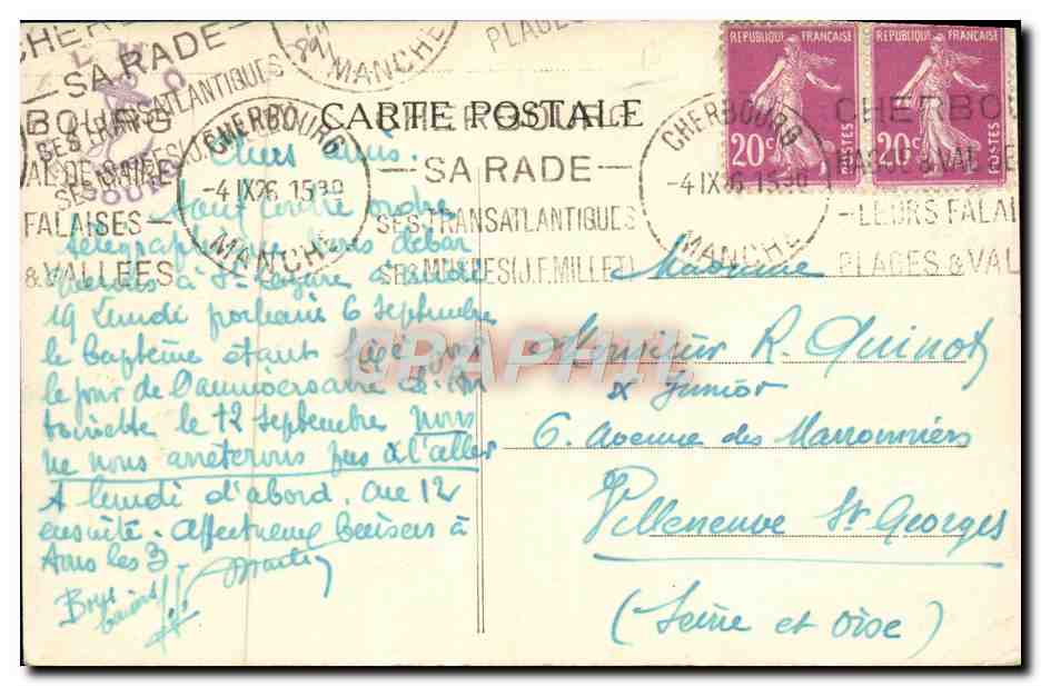 CPA Bateau Compagine Generale Transatlantique Paquebot Venezuela Fumoir 1er Classe  — Verso
