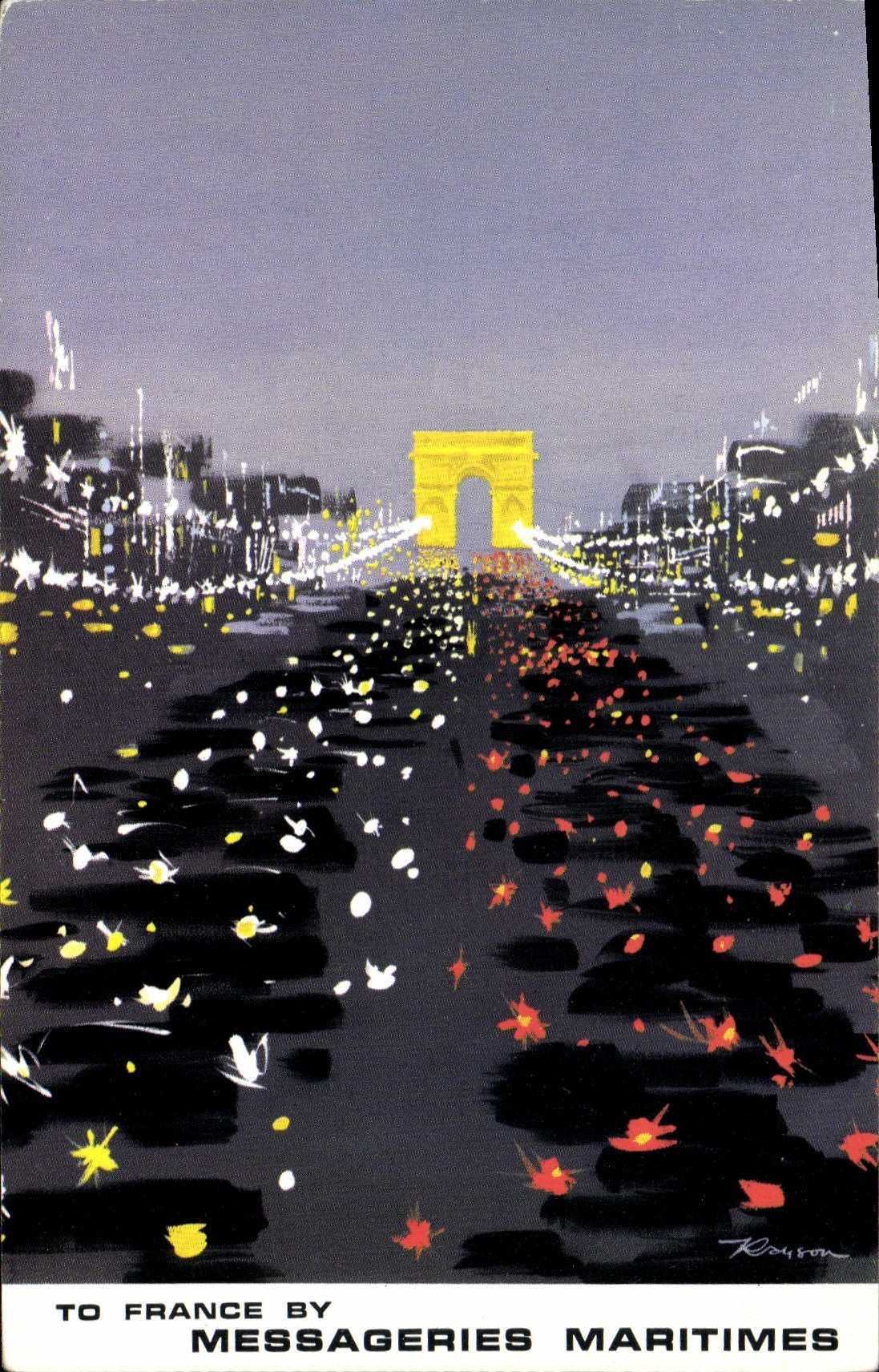 Arc de Triomphe — Paris — Messageries Maritimes, éditeur