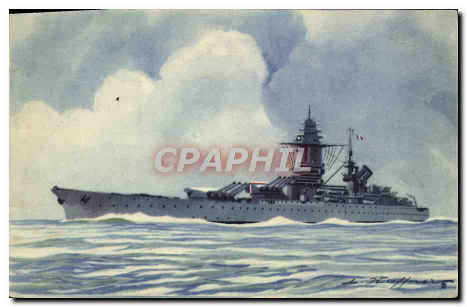 CPA Bateau Cuirasse Richelieu Haffner