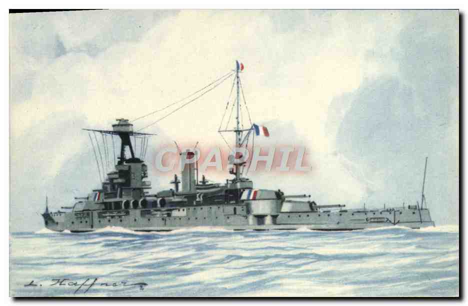 CPA Bateau Haffner Cuirasse Provence