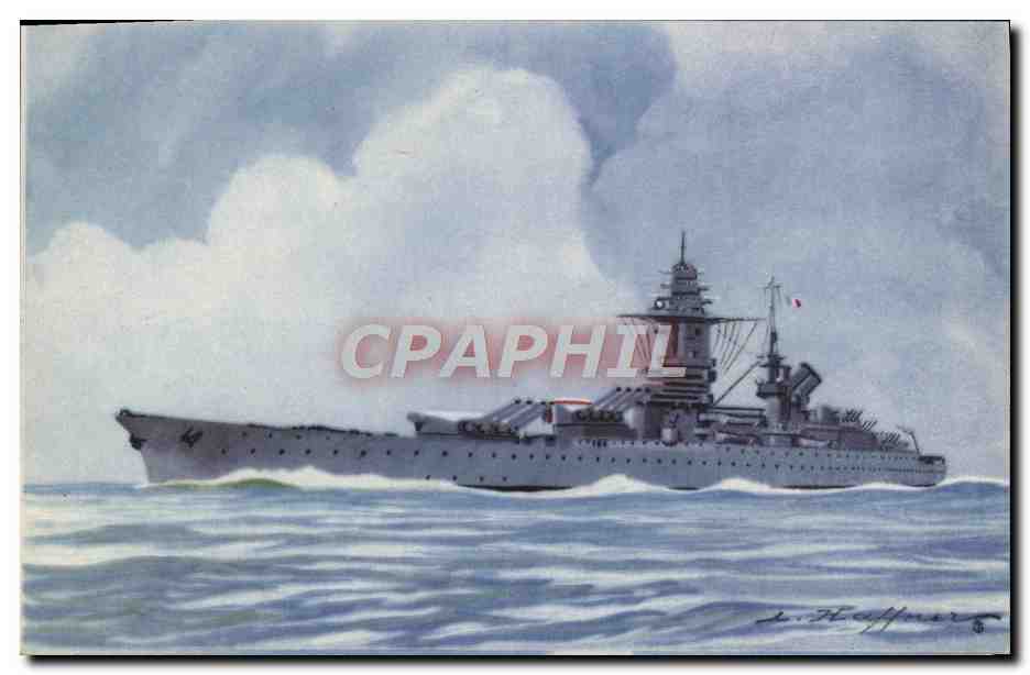 CPA Bateau Haffner Cuirasse Richelieu