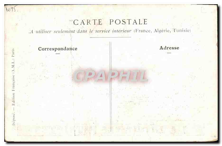 CPA Les Chefs de La Ligue des Patriotes Toast a la France Foursh Habert Galli Deroulede Barillier  — Rückseite