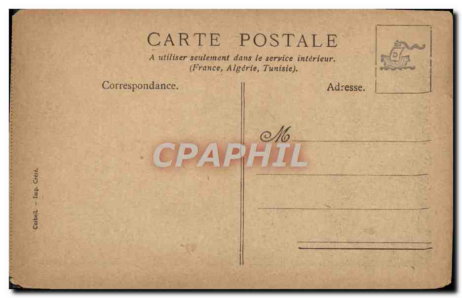 CPA Le President et le Commandeur Boni au Forum — Rückseite
