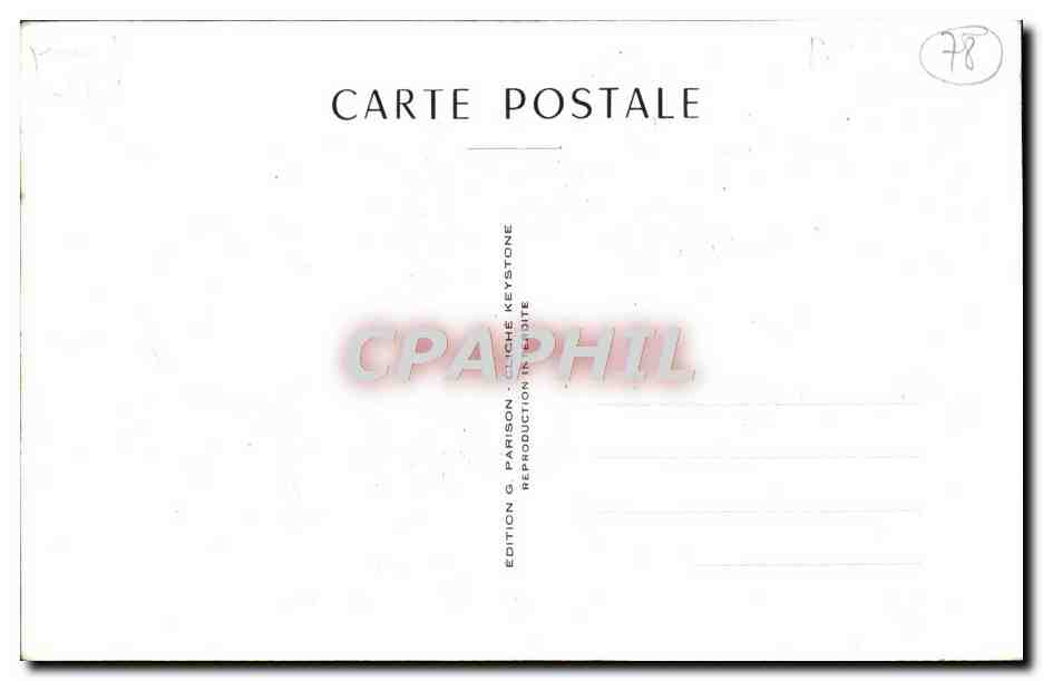 CPA Rene Coty President de la Republique Francaise  — Verso