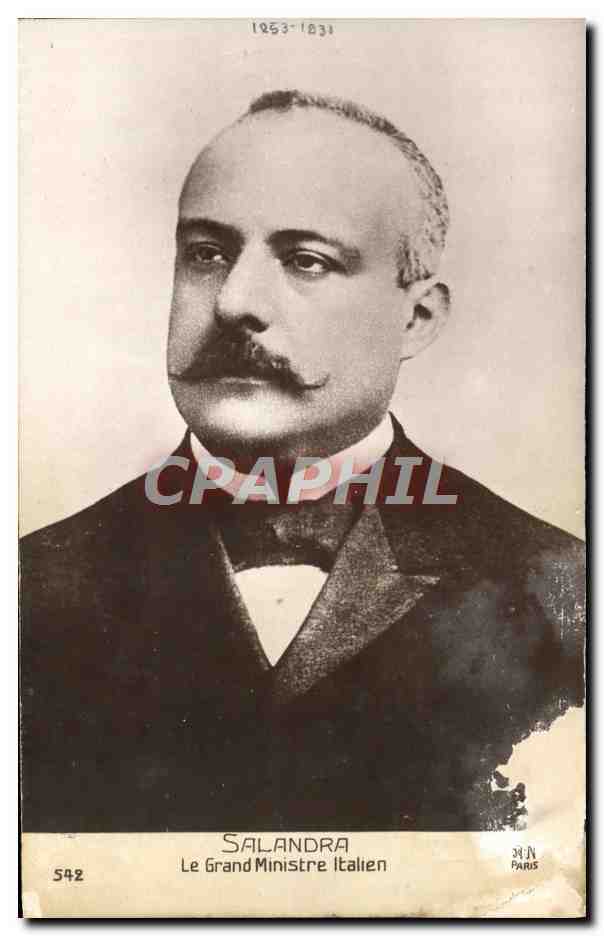 CPA Salandra Le Grand Ministre Italien 