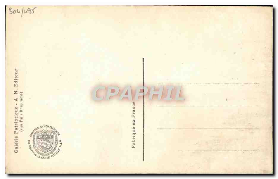 CPA Salandra Le Grand Ministre Italien  — Rückseite