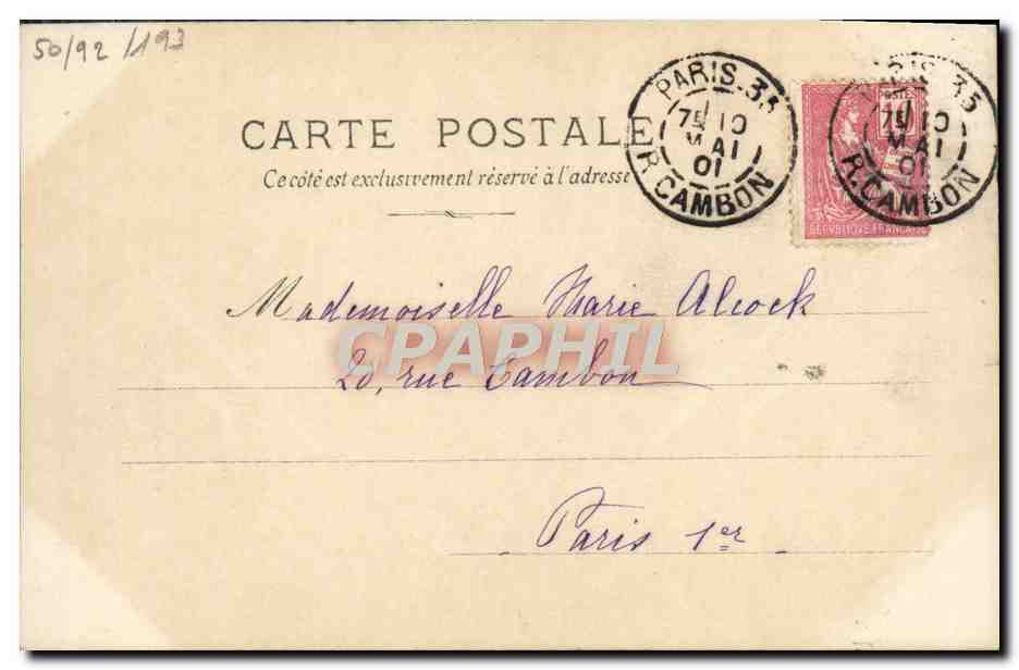 CPA Loubet President de la Republique Francaise  — Rückseite