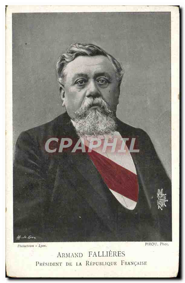 CPA Armand Fallieres President de la Republique Francaise 
