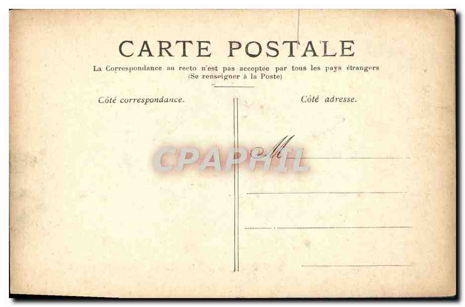 CPA Fallieres President de la Republique  — Rückseite