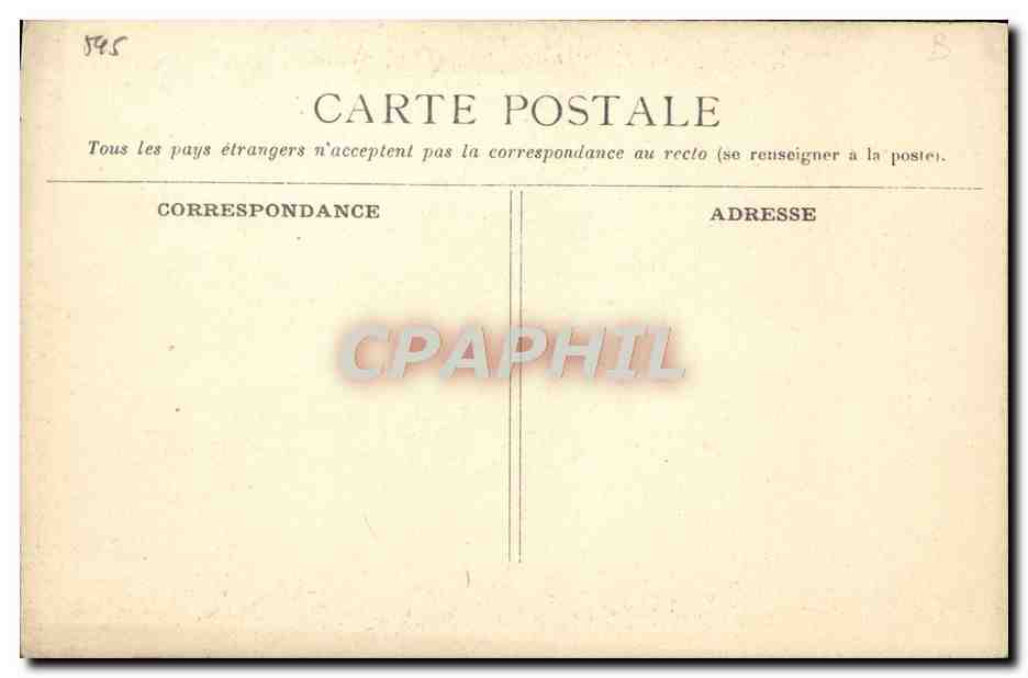 CPA Henri Brisson President de la Chambre des Deputes 1904 — Verso