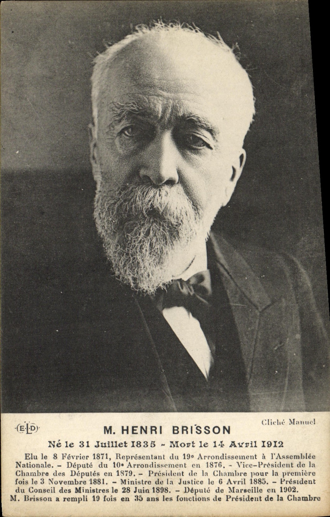 CPA M Henri Brisson Depute Paris 