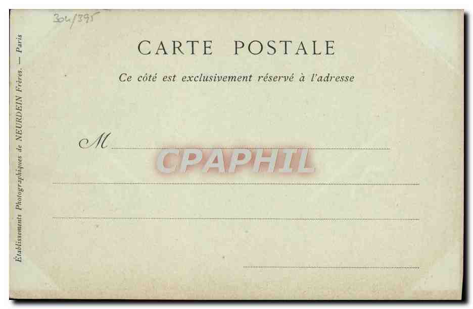 CPA Les Jardies Habitation et Monument Gambetta Sevres — Rückseite