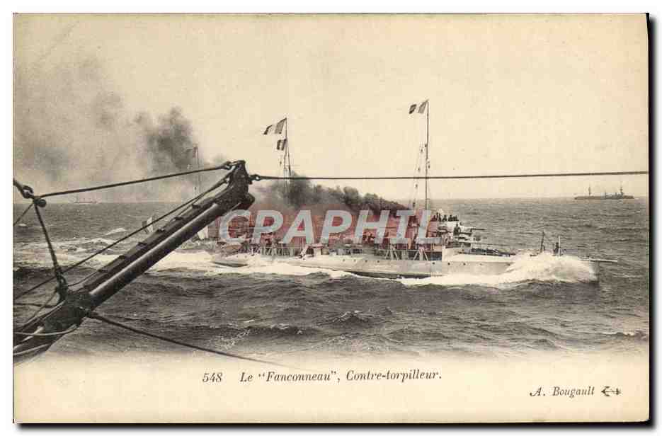 Le "Fanconneau", Contre-torpilleur — A. Bougault, n° 548
