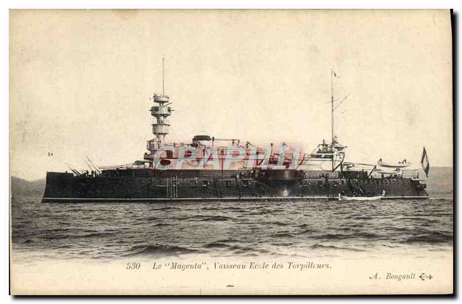 Le "Magenta", Vaisseau École des Torpilleurs — A. Bougault, n° 530