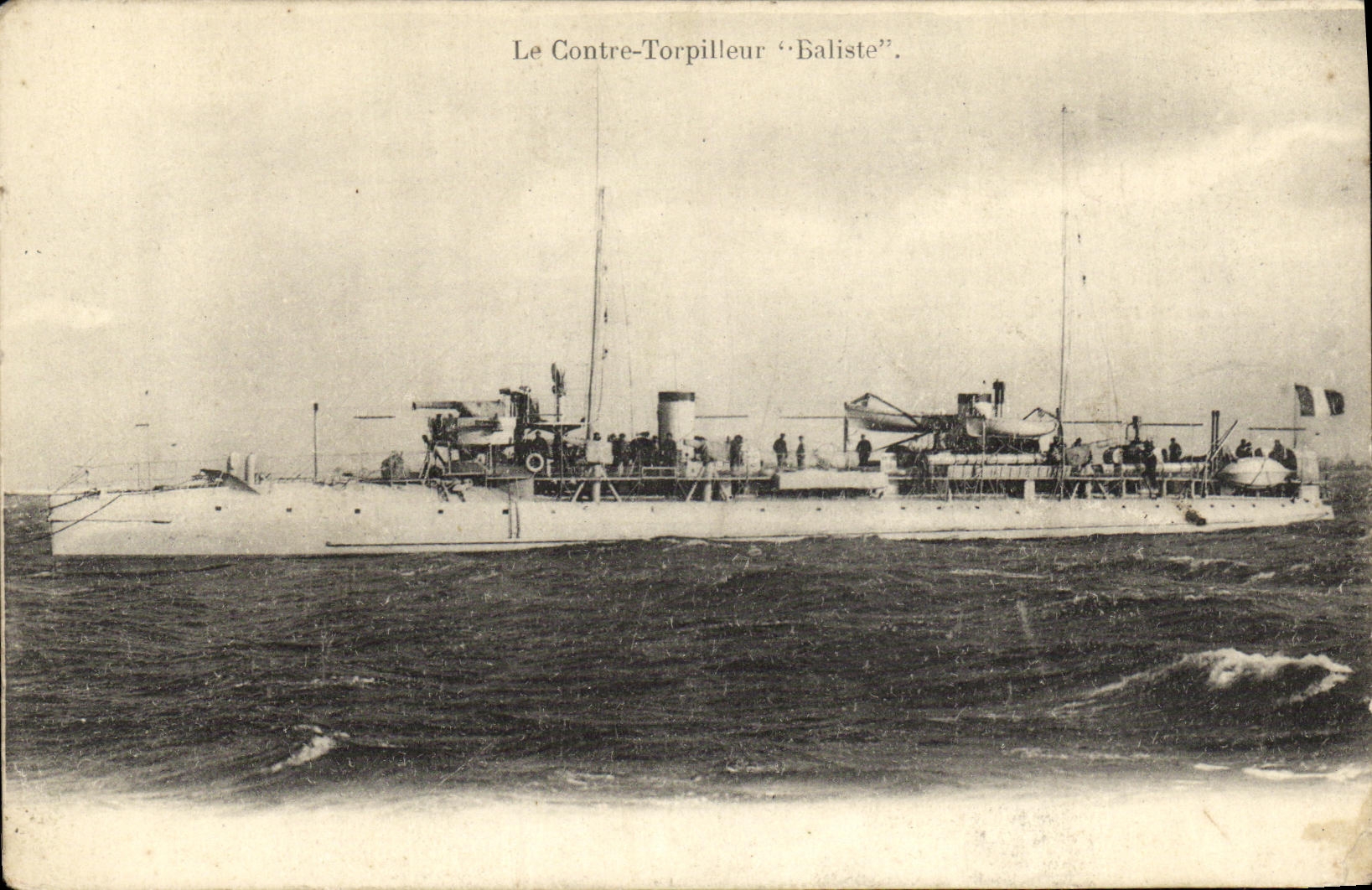 CPA Le Contre Tropilleur Baliste Bateau 