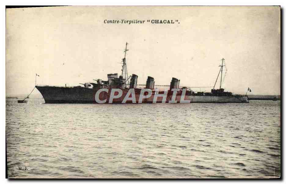 CPA Contre Torpilleur Chacal Bateau 