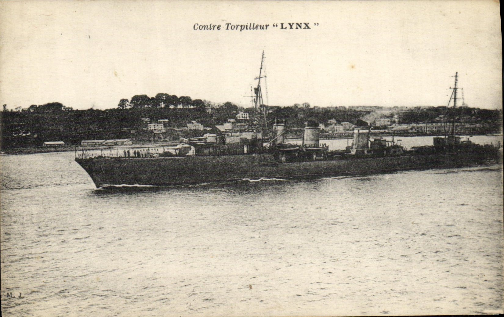 Contre Torpilleur "LYNX" — navire militaire — éditeur M.J.