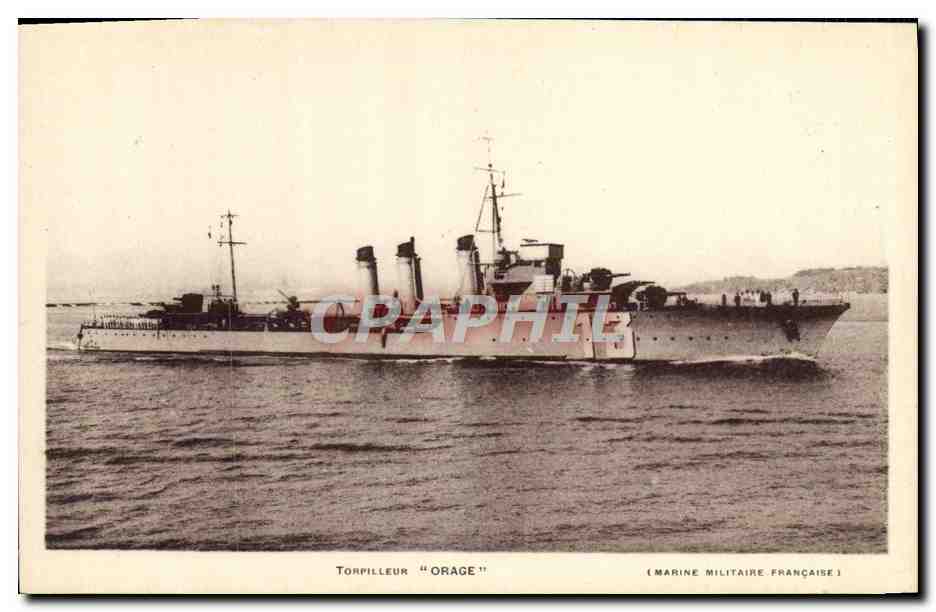 CPA Torpilleur Orage Bateau 